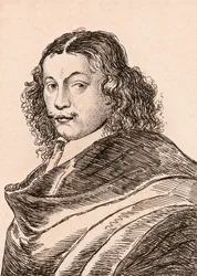 Frans van Mieris starší, ilustrace z knihy "75 Portraits Of Celebrated Painters From Authentic Originals", vydané v roce 1817 v Londýně.